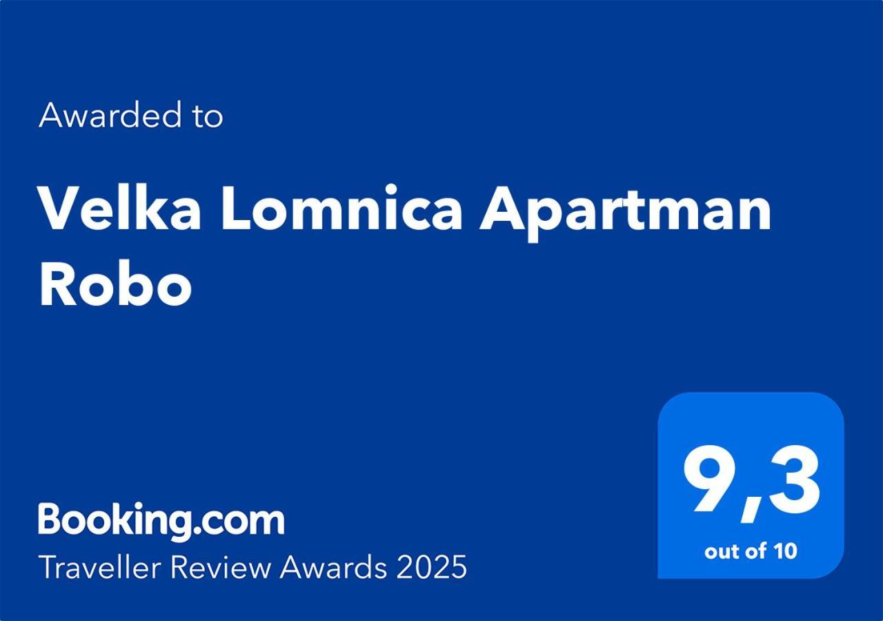 Velka Lomnica Apartman Robo Exterior foto